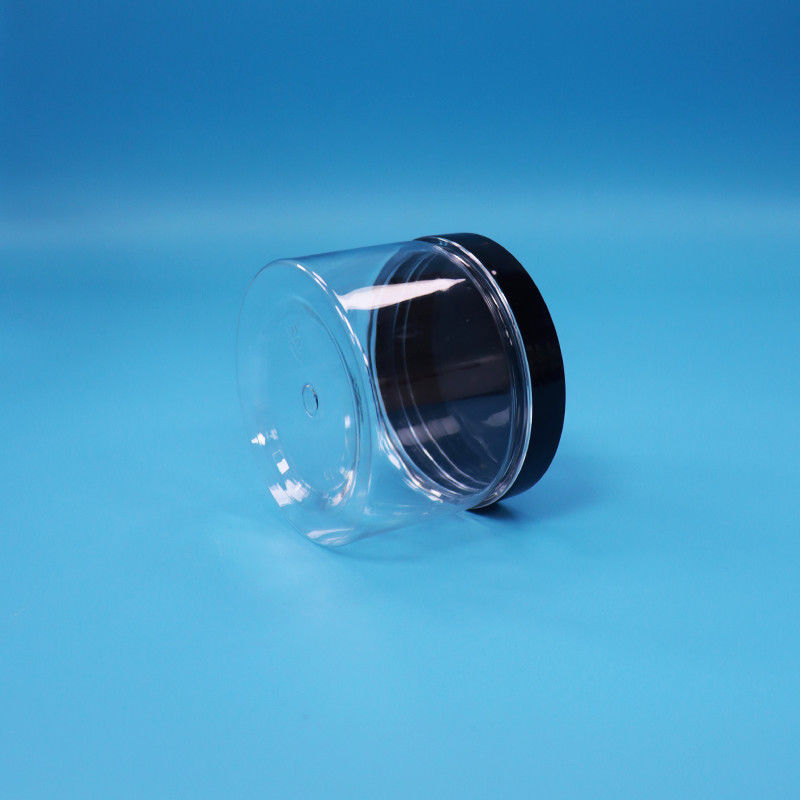 Açık yuvarlak ağız şekli PET plastik kavanoz siyah çay tohumları için hediye oyuncağı şekerleme Cooike