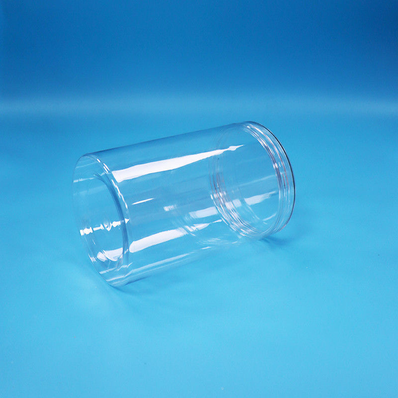 35.5oz Gıda Sınıfı Gıda Şekerli Fındıklar Açık Silindir Yuvarlak PET Plastik Kavanoz Açık vida Kapak