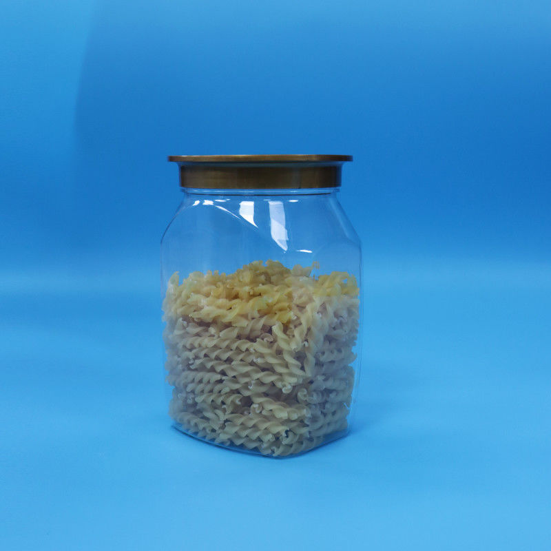 Bebek Yiyecekleri Yüksek Kaliteli Şeffaf Plastik PET Gıda Depolama Kavanozu Müheriye Kapak