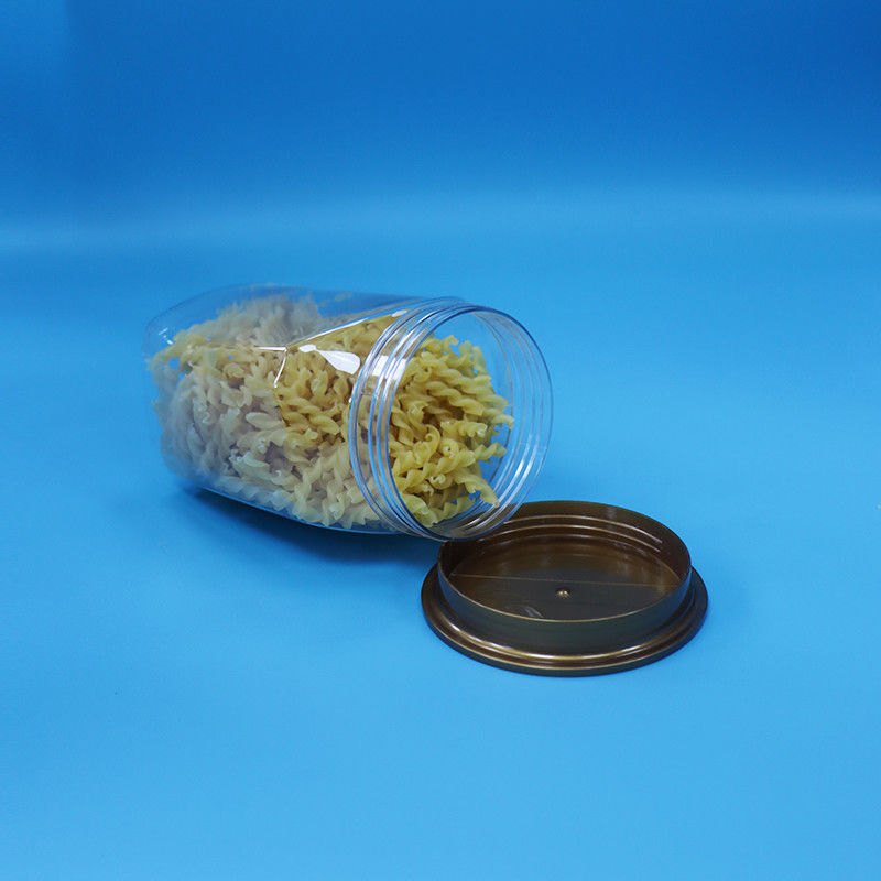 Bebek Yiyecekleri Yüksek Kaliteli Şeffaf Plastik PET Gıda Depolama Kavanozu Müheriye Kapak