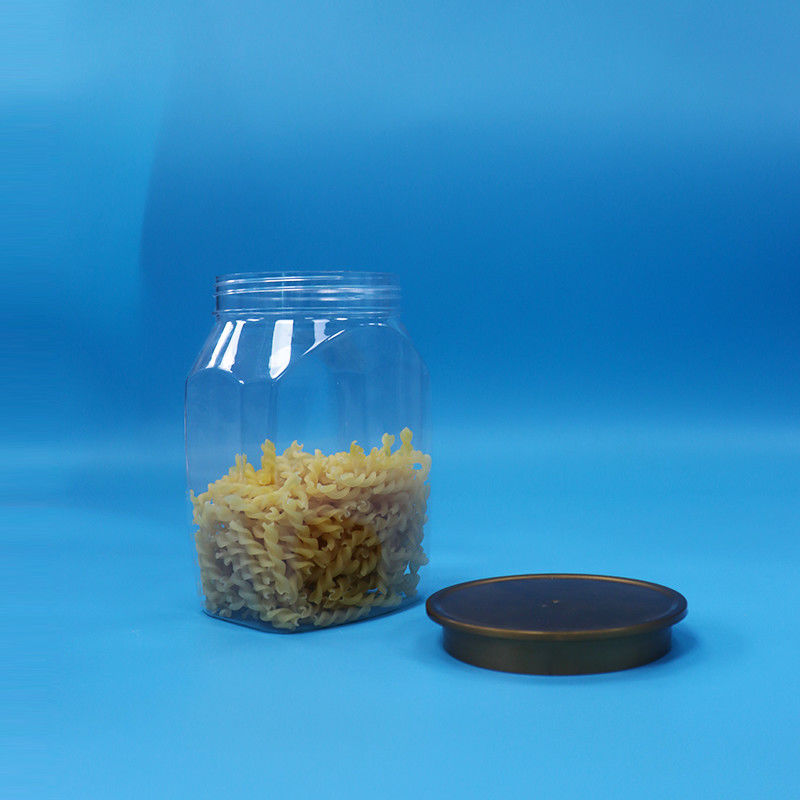 Bebek Yiyecekleri Yüksek Kaliteli Şeffaf Plastik PET Gıda Depolama Kavanozu Müheriye Kapak