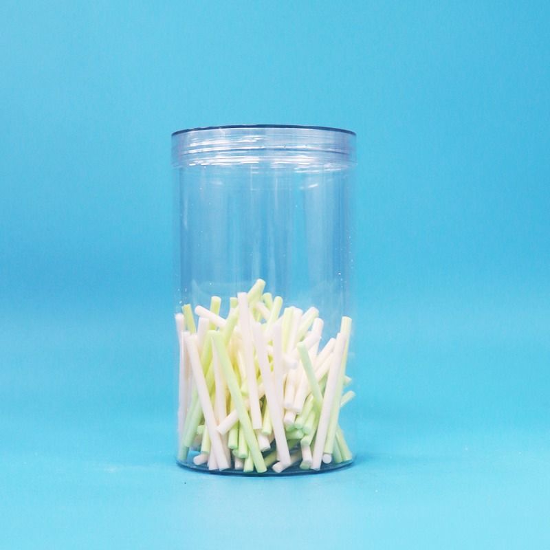 BPA Serbest Açık vida Kapak Şeffaf Yuvarlak Biçim PET Plastik Şekerli Kurabiyeler Fındık Kavanoz