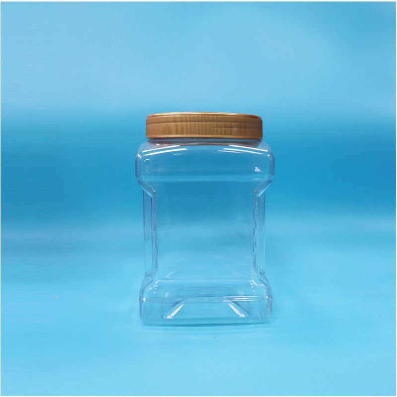 Şeffaf Vidalı Kapaklı Gıda Sınıfı PET Kavanozlar Doğranmış Nori Kurutulmuş Kırmızı Yabanmersini Fındık İçin