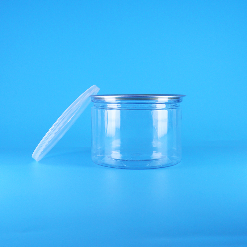 Gıda, Şekerleme, Kurabiye, Atıştırmalık, Çay Teneke Ambalaj Kutusu İçin Plastik PET Yuvarlak Kolay Açılır Kapak