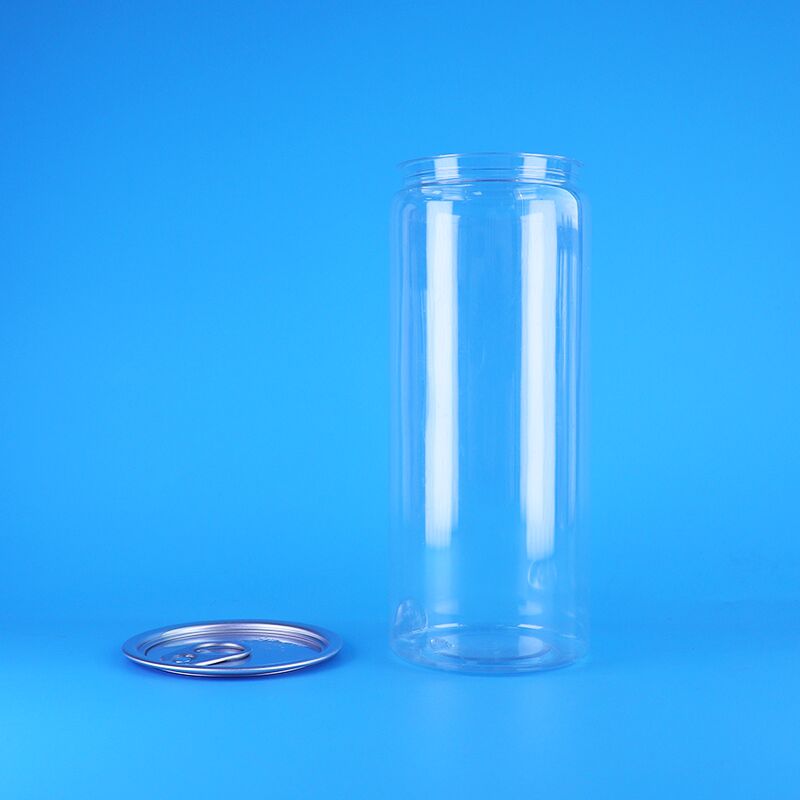 Açık Kapaklı Açık PET Plastik Ambalaj Kavanozu İçkiler İçin Gıda Sınıfı