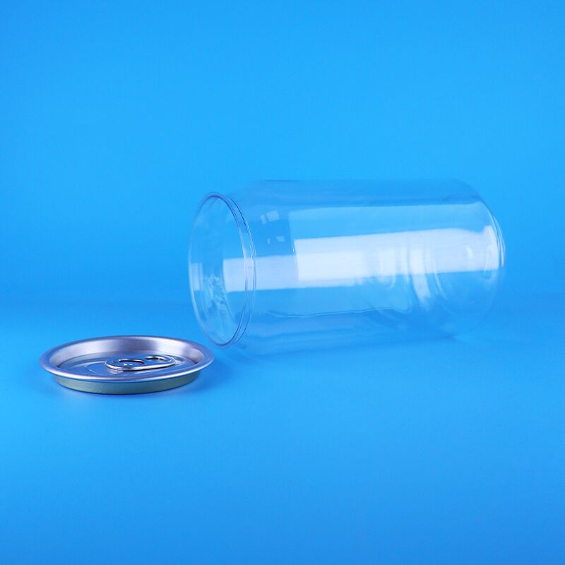 Kahve Çayı Sütü ve Karbonatlı İçecekler için Kolay Açık Kapaklı 330ml Açık PET Plastik Kutu