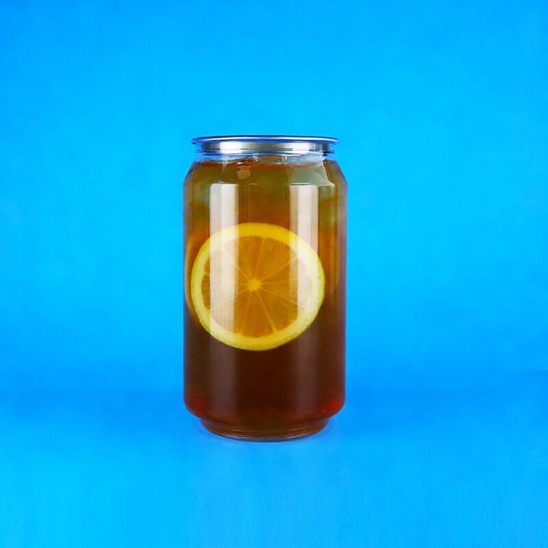 330ml Kolay Açık Kapak Şeffaf Gıda Kaliteli PET Plastik Donanma Kahve Elma Fındıkları Popcorn