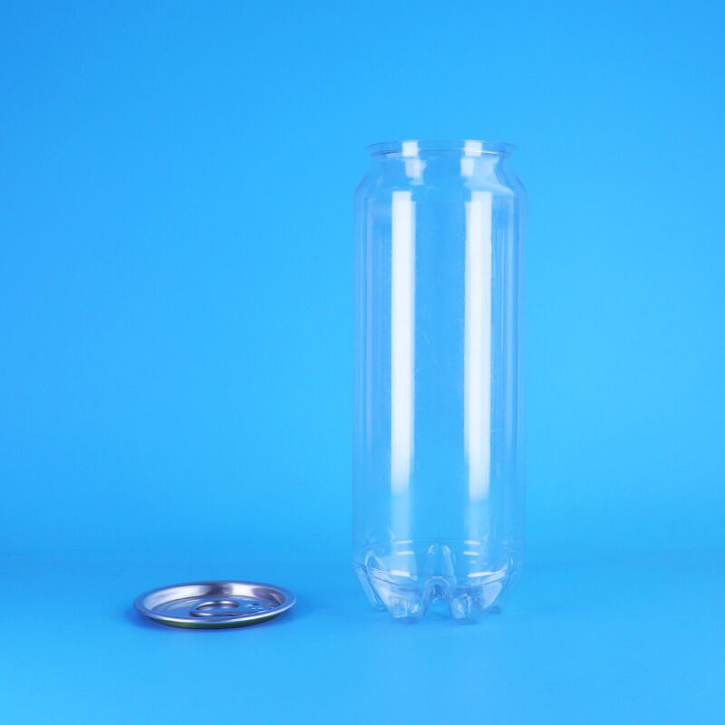 Gıda Kaliteli Özel Plastik Kavanozlar PET Plastik Soda Mike Yeşil Çay Kapak Kolay Açılır