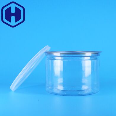 Gıda, Şekerleme, Kurabiye, Atıştırmalık, Çay Teneke Ambalaj Kutusu İçin Plastik PET Yuvarlak Kolay Açılır Kapak