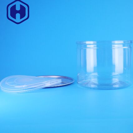 Kuru Meyve Şeker Gıda Ambalaj Çözümleri İçin Kolay Açılır Kapaklı Şeffaf PET Plastik Kutu