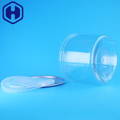 Kuru meyve ve fındık ambalajı için kolay açılan kapağı olan % 100 hava geçirmez gıda kalitesi PET plastik kavanoz