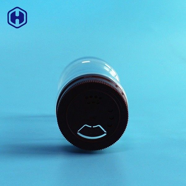 Üç Tip Delikli Döner Kapaklı Şeffaf Plastik Baharatlı Kavanoz