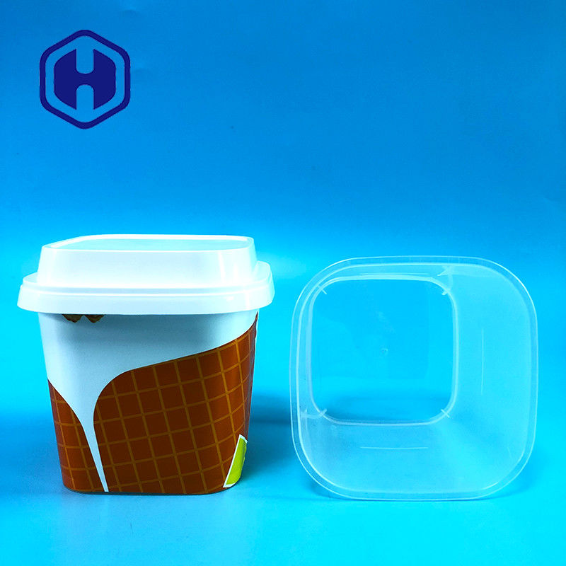 Dondurulmuş Kakao Fıstığı için 22oz IML Küvetler Coco Mango Kakao Hindistan Cevizi Fıstık Shea Vücut Yağı