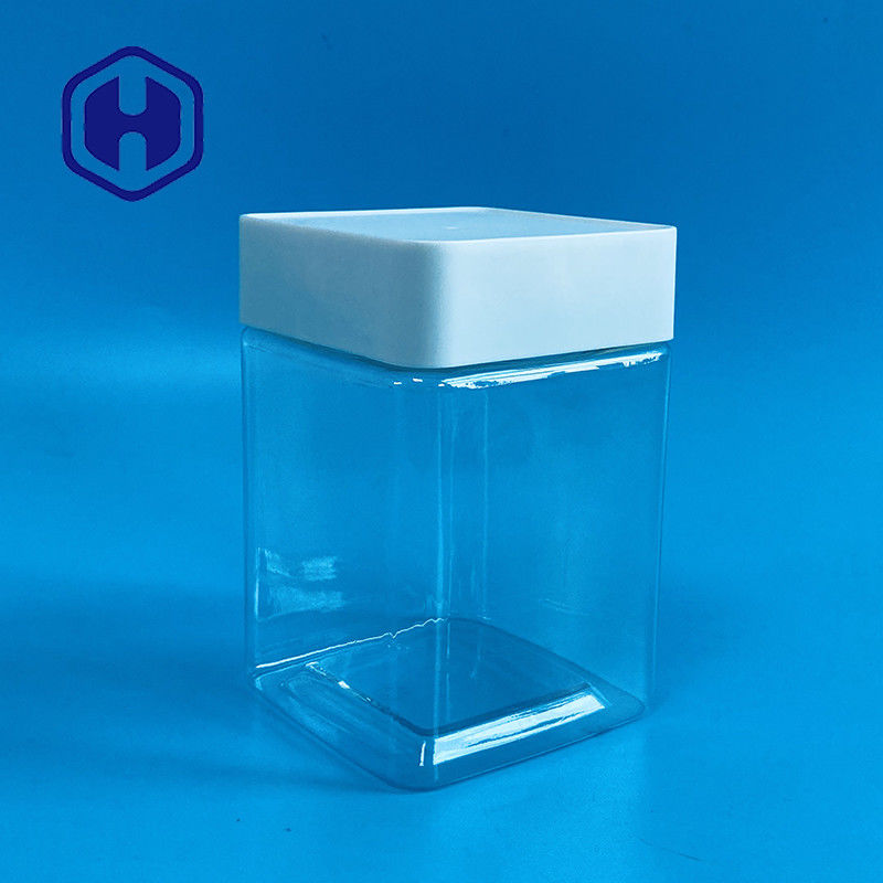 Tarihler Hatmi Tohumları Ceviz Kurutulmuş Sebze Meyve için Şeffaf Plastik Pet Kurabiye Kavanozu