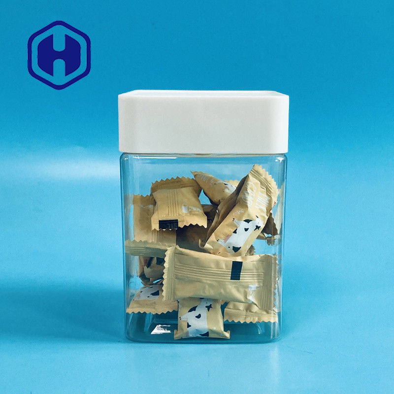 Tarihler Hatmi Tohumları Ceviz Kurutulmuş Sebze Meyve için Şeffaf Plastik Pet Kurabiye Kavanozu