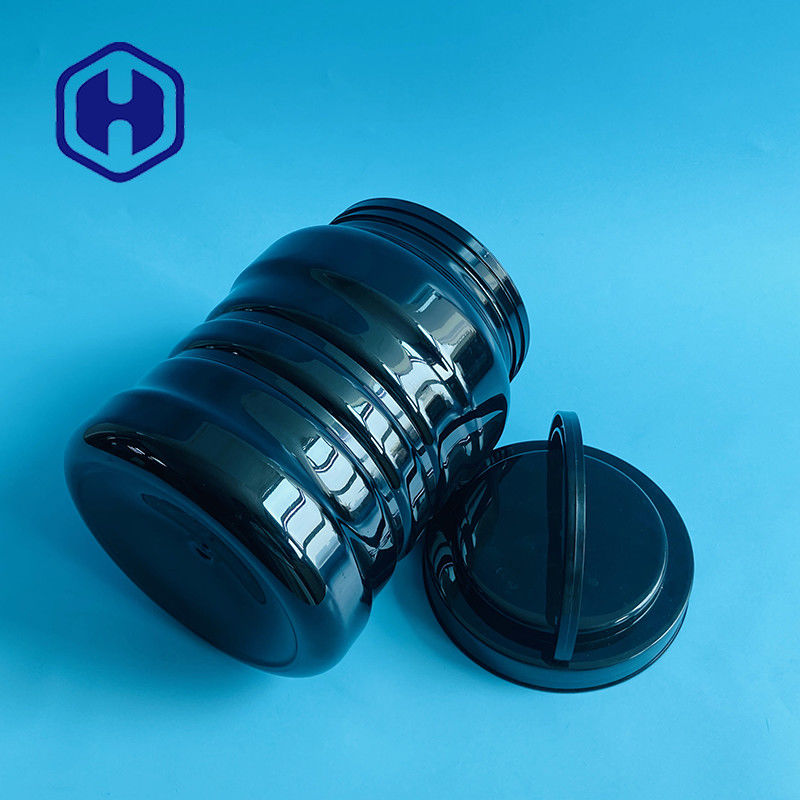 Vidalı Somun Metal Küçük Parçalar için Özel 2450ml Vidalı Kapak Saplı Plastik PET Kavanoz