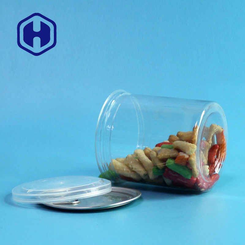 Hava Geçirmez Sızdırmazlık Boş Plastik Kavanozlar 420ml 14.2oz Organik Kakao Nibs Biber Salçası Gıda Ambalajı