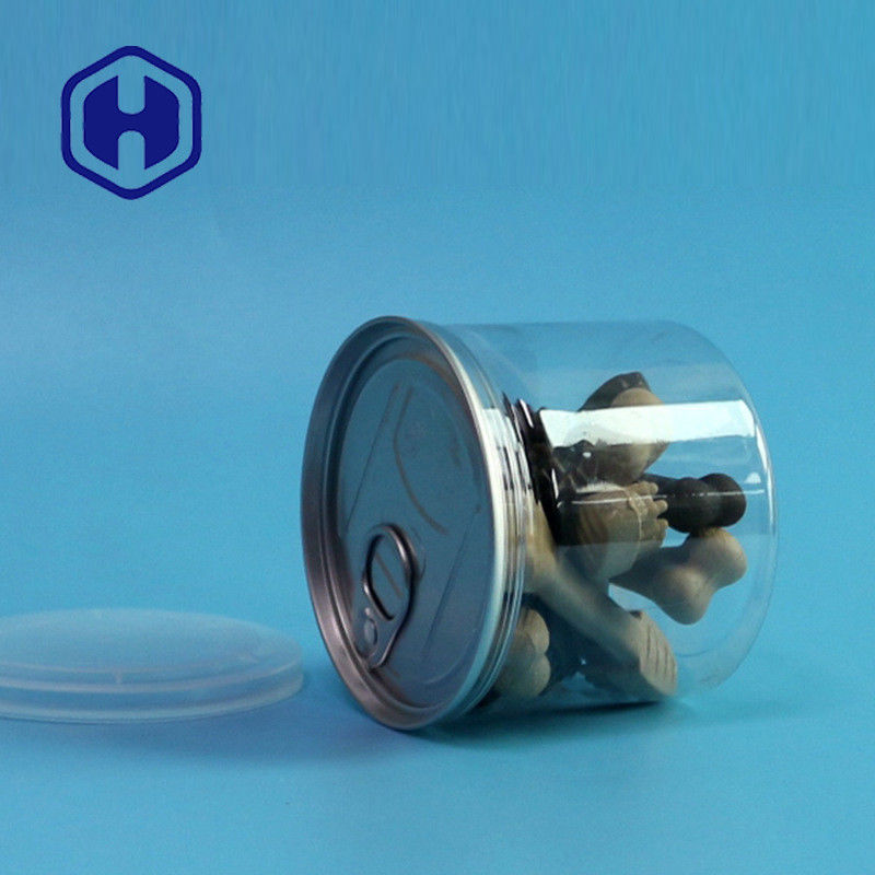 307# 280ml Şeffaf Plastik Kutular PET EOE Kapak Konserve Deniz Ürünleri Havyar Zencefil Ceviz Badem