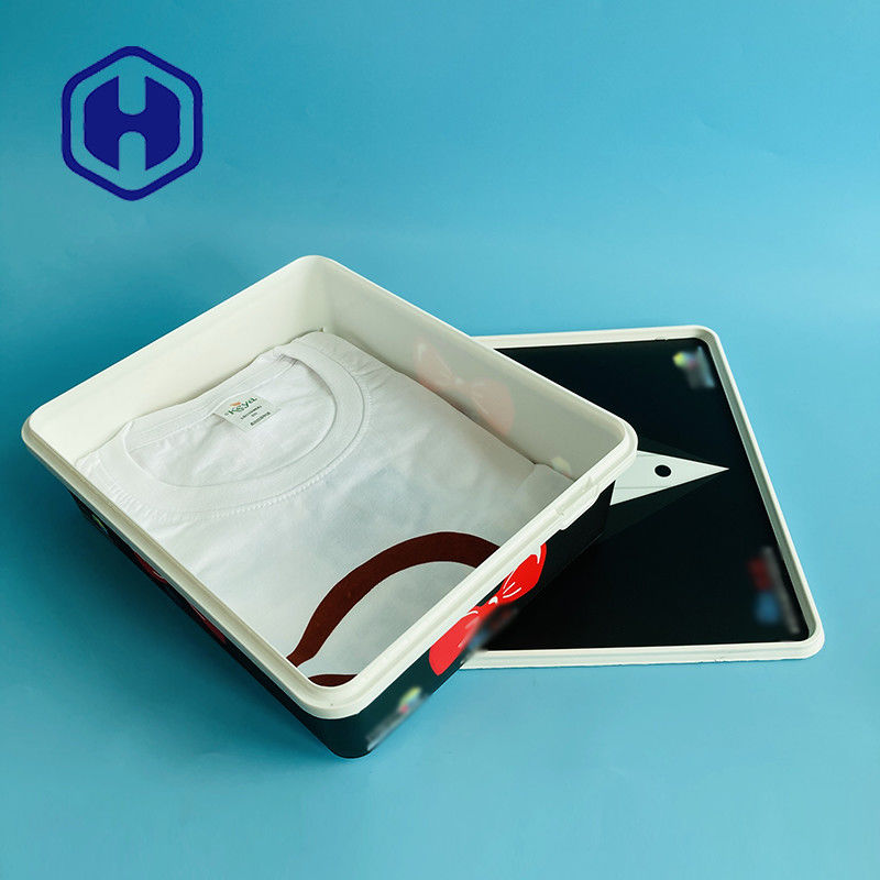 Dikdörtgen IML Plastik Kaplar Noel Hediyesi Tatil Hediye Kutusu Ceket Ceket Etek Eldiven T - Gömlek Paketi