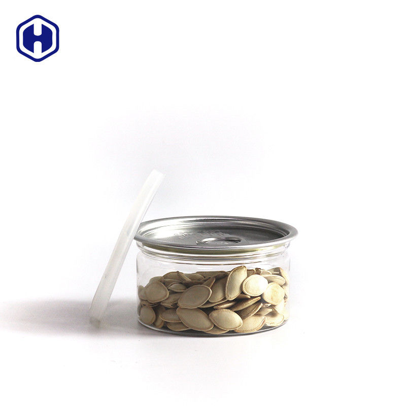 100ml 3.5g Kuru Ot Şeffaf Plastik Kutular EOE 211# 38mm Yükseklik PET Ton Balığı Konservesi