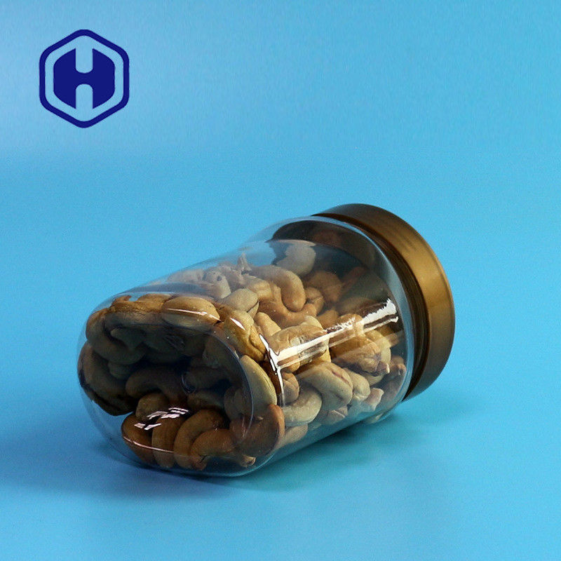 13.8oz Vidalı Kapak 410ml Sızdırmaz Plastik Kavanoz Gıda Güvenli Ambalaj Oval Şekil