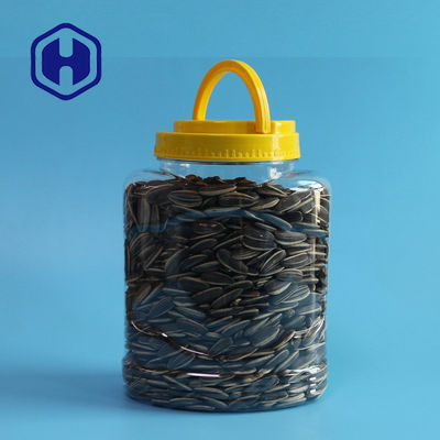 Fındık Çekirdekleri Oval Bpa Free Plastik Gıda Ambalaj Kavanozu 1150ml Kapaklı Saplı