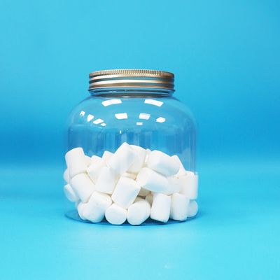 Alüminyum Vidalı Kapaklar Şeffaf Plastik PET Yuvarlak Şekerleme Kuruyemiş Günlük Gıda Kavanozları Çevre Dostu