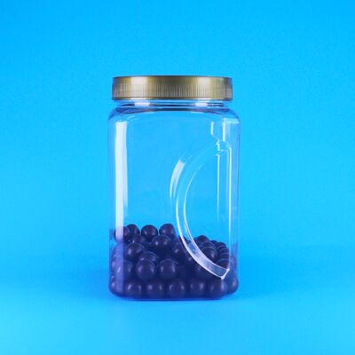 PET Şeffaf Kahverengi Kapak Gıda Sınıfı Plastik Lolipop Badem Kurutulmuş Ceket