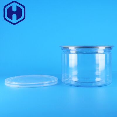 Gıda, Şekerleme, Kurabiye, Atıştırmalık, Çay Teneke Ambalaj Kutusu İçin Plastik PET Yuvarlak Kolay Açılır Kapak