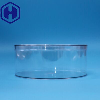 Bpa Free PET Wide Mouth Round PET Clear Food Dried Fruit Storage Containers Lids Bulk