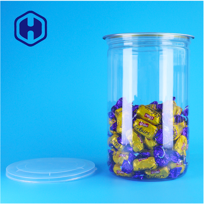 Tahıl Pet Treats karışık fındıklar Bpa'sız Alüminyum Kapaklı Açık Plastik PET Kutu