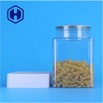 Retail Recyclable Transparent PET Jars For Granola Oatmeal Breakfast Cereal Healthy Snacks