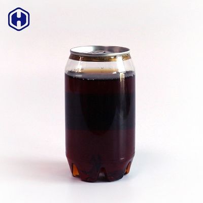 310ml Şeffaf PET Soda Kapı Sızdırmaz Geri Dönüştürülebilir Plastik İçecek Konteyneri