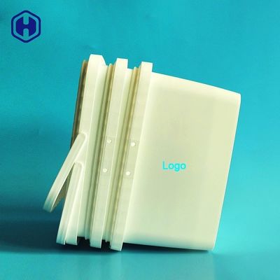 Beyaz IML Küvetler Yazdır Özel Logo Çift Kolları Boş Gıda Kapları