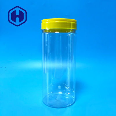 Çikolata Makarna için PET Gıda Konserve Tall Koku Geçirmez Hava Geçirmez Plastik Kavanoz