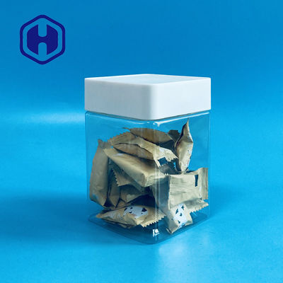 Tarihler Hatmi Tohumları Ceviz Kurutulmuş Sebze Meyve için Şeffaf Plastik Pet Kurabiye Kavanozu