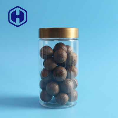 Geniş Ağızlı Sızdırmaz Plastik Kavanoz Hindistan Cevizi Cipsi Atıştırmalıklar 540ml Vidalı Kapak